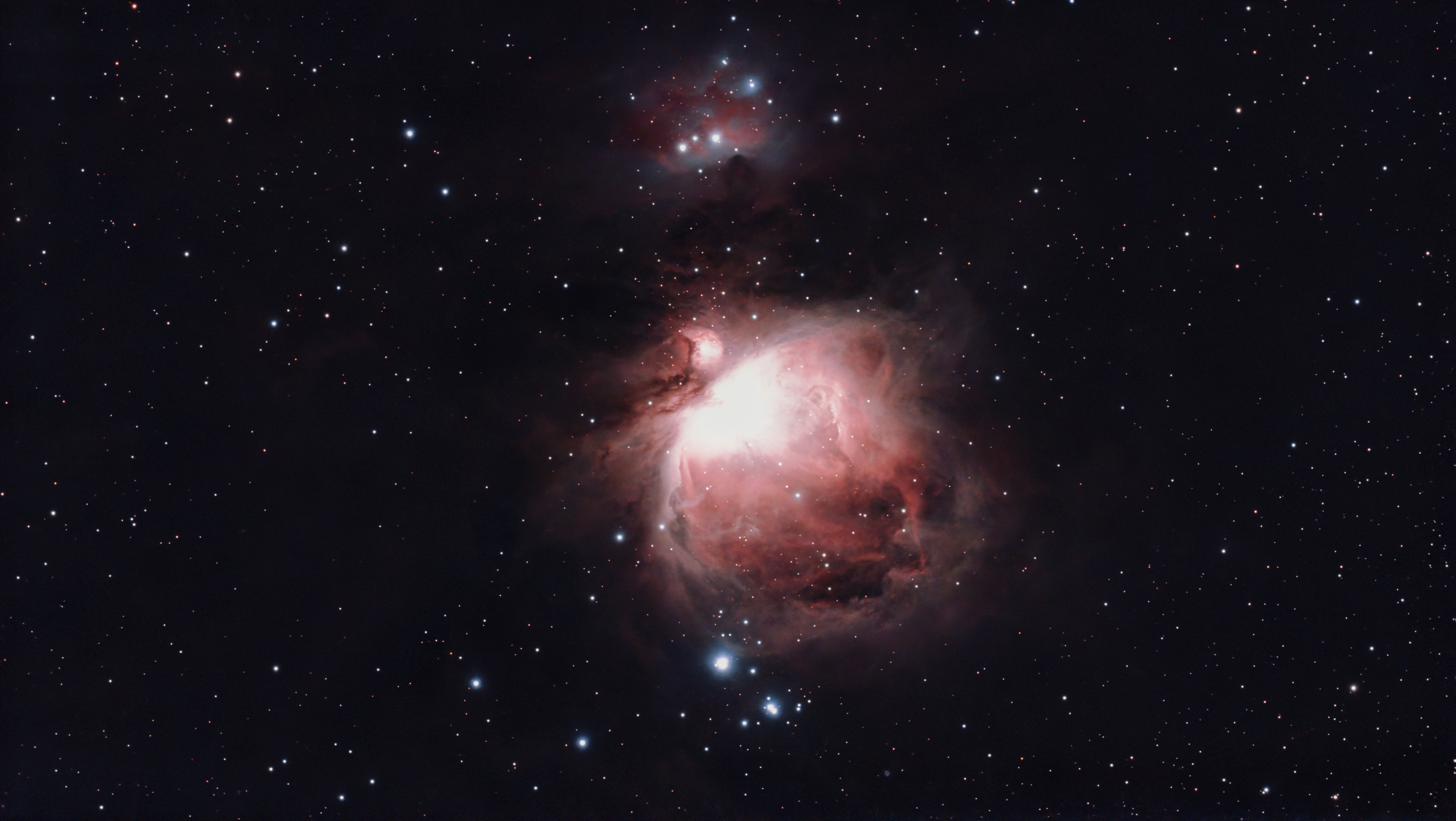 M42 Orion Nebula captured with DWARF 3 under a full moon using the internal Duo-Band filter at 60 second exposure and gain 80 demonstrating light pollution rejection