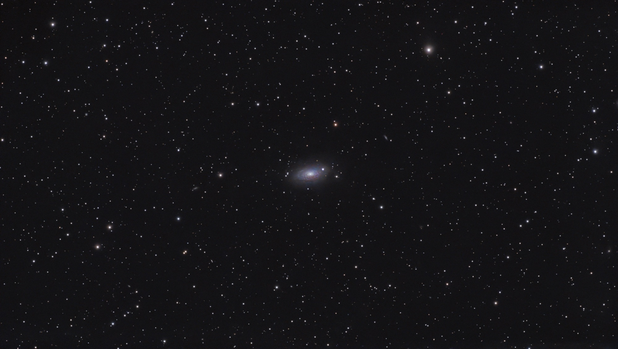 M63 Sunflower Galaxy with the Dwarf 3: 4h 50m from Bortle 6