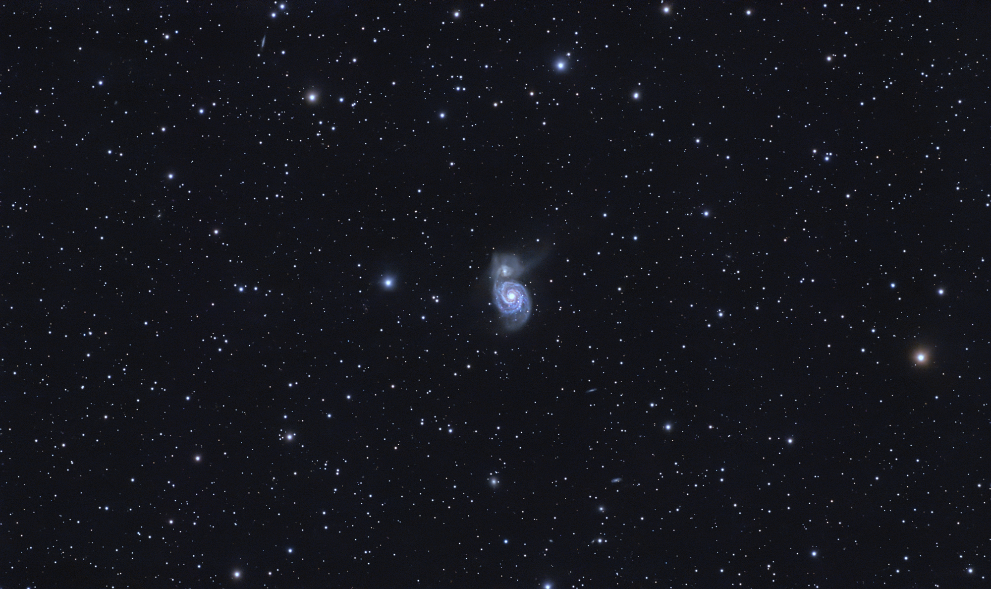 Whirlpool Galaxy M51 with the DWARF 3: 8h 14m Across Three Sessions
