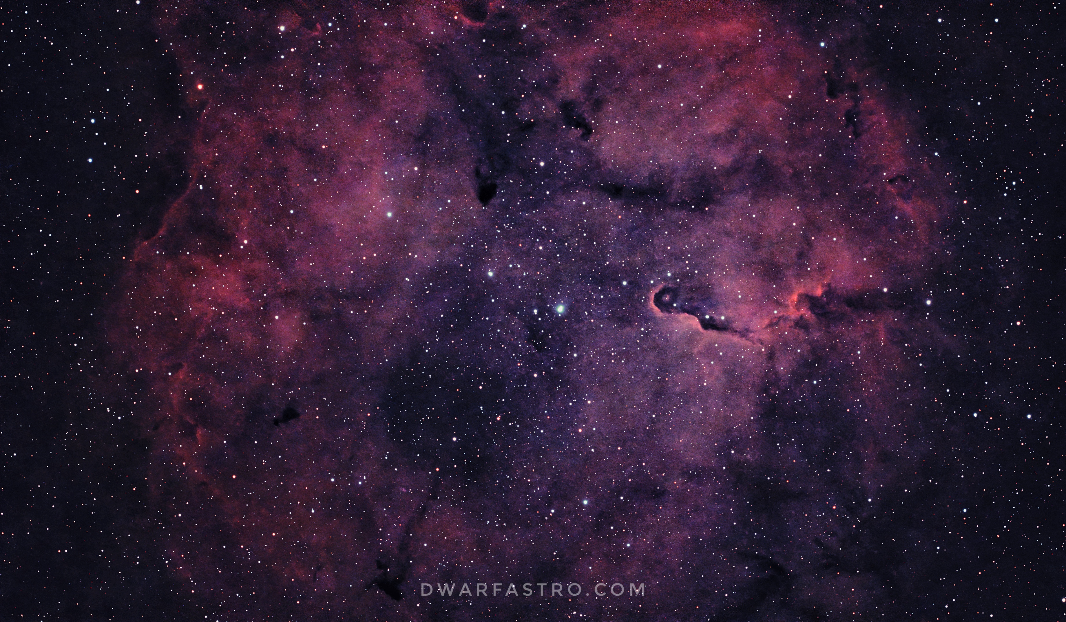 Elephant’s Trunk Nebula (IC1396) with the DWARF 3: 5 Hours on a Star-Forming Globule